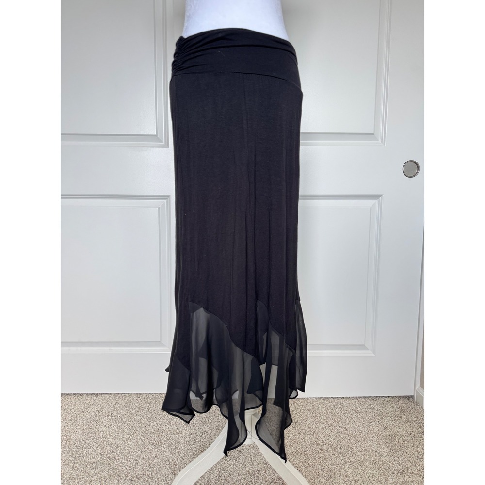 Vintage Black maxi fairy skirt with fairy hem